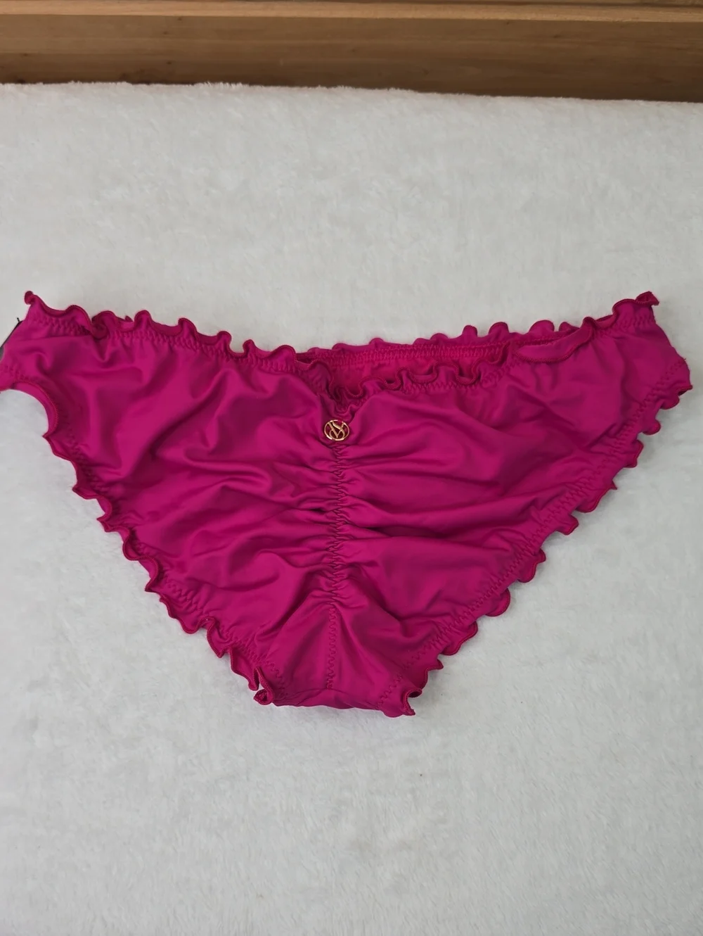 Victoria's Secret Swim Ruched Cheeky Bikini Bottom Sz XS NWT